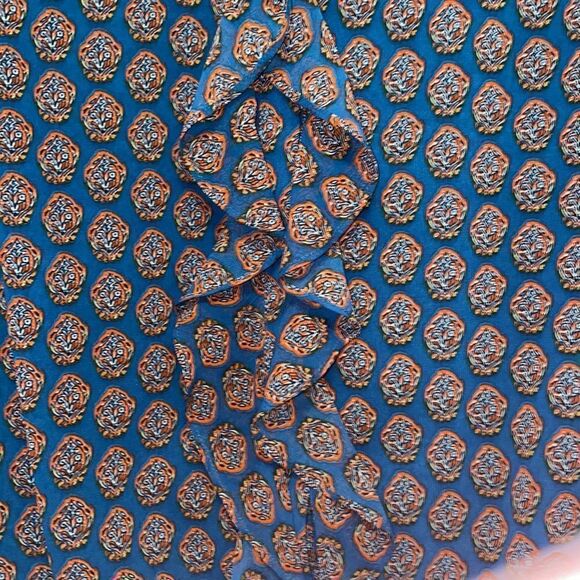 CAbi Medallion Reign Sleeveless Ruffle Front Blouse - Picture 7 of 8